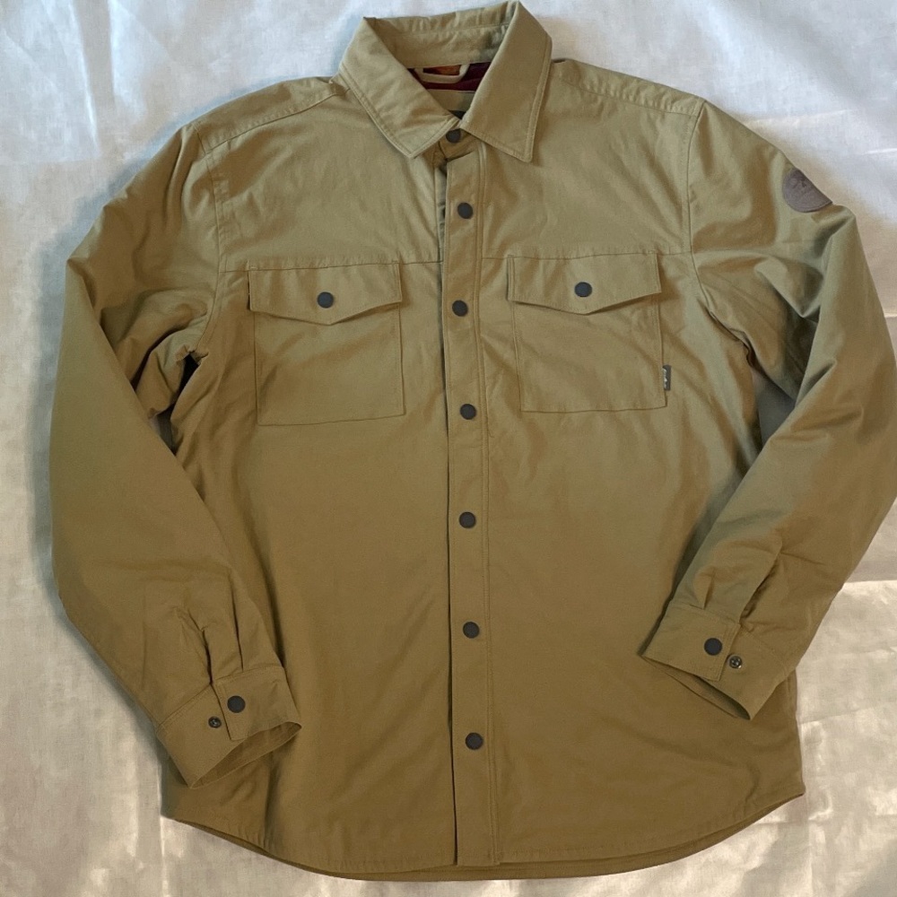 Eddie Bauer Tan Shirt Jacket Mens Medium